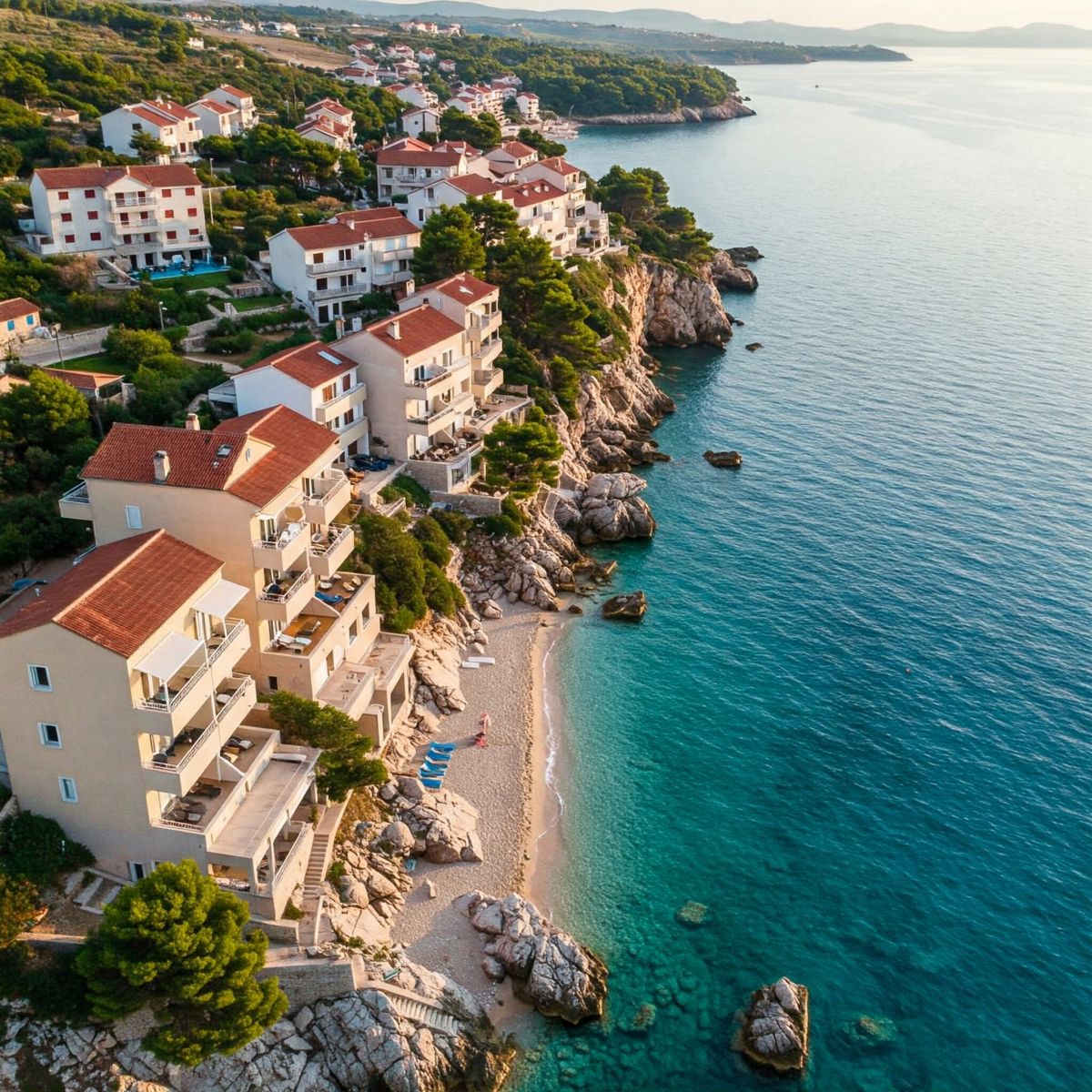 Apartmány na chorvatském pobřeží