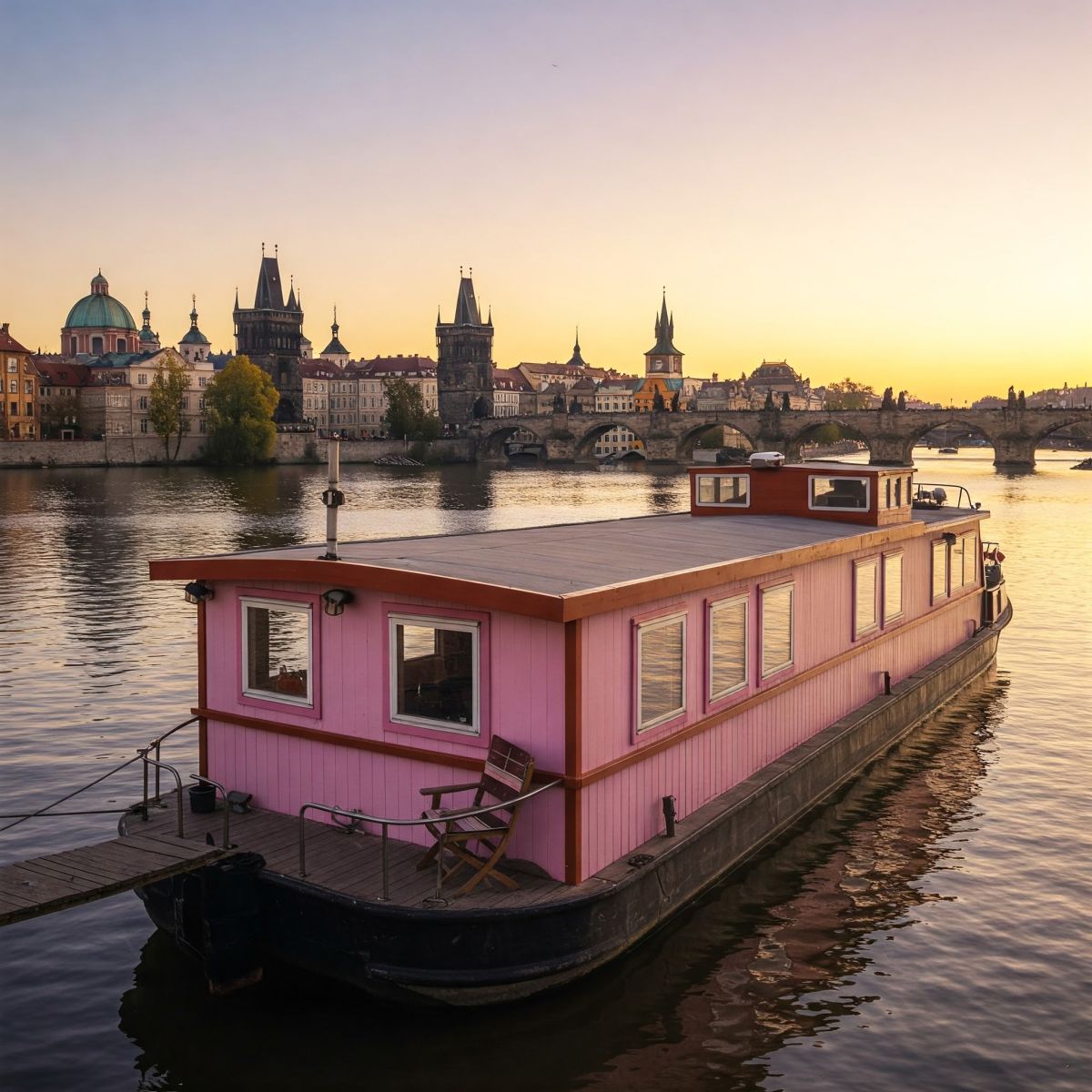 Hausboat na Vltavě